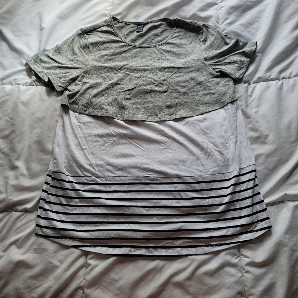 Shein nursing friendly shirt